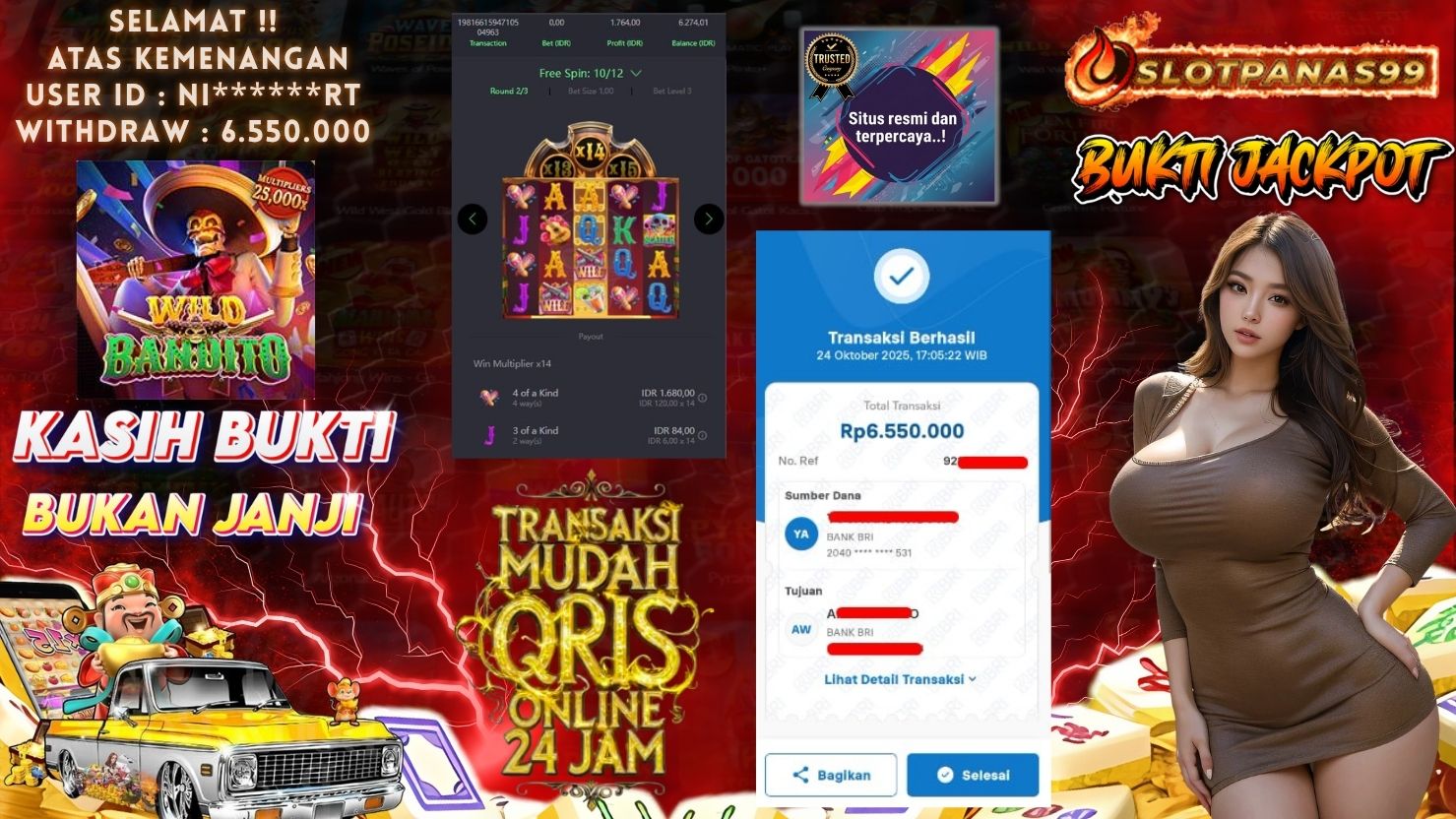 SLOTPANAS99 JACKPOT SLOT WILD BANDITO